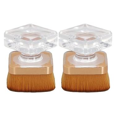 Imagem de Cryfokt Escova de Limpeza de Poeira para Unhas, Cabelo Macio, Escova de Maquiagem Eficaz para Remoção de Poeira para Arte Em Unhas, pó para Uso Doméstico, 2 Conjuntos Com Caixa de Armazenamento