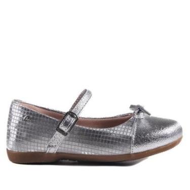 Imagem de Sapatilha Infantil Menina Pampili Metalizada 188.661 Prata-Feminino
