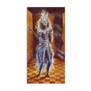 Imagem de Zeichn8u Remedios Varo Paintings The Minotaur Remedios Varo Pôster de parede Surrealismo Arte em tela para sala de estar escritório decoração de parede presente pronto para pendurar pôster 80x40cm
