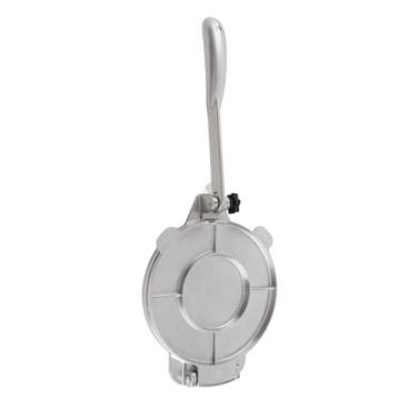 Imagem de Domary Prensa Manual de Tortilha de Liga Alumínio, para Fazer Bolo Chinês Rápido, Multifuncional, Torta Mão e Carne, Aparelho Cozinha (16cm Prata)