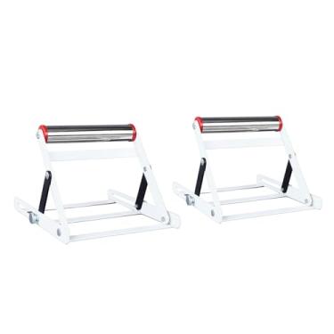 Imagem de TOPINCN Estrutura de Suporte para Máquina de Corte Ajustável Suporte de Trabalho de Metal Dobrável de Serra de Mesa Ajustável de Altura de 55-135 Mm Com Design Estável e Seguro (2 unidades)