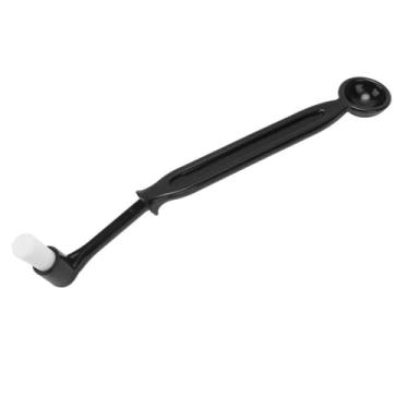 Imagem de Escova de limpeza de máquina de café com cabo curvo, ferramenta de precisão para manutenção diária de café expresso