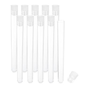 Imagem de Generic Suporte de armazenamento de agulha de costura de plástico de 1,5 x 15 cm, 10 peças de pino de agulha de bordado portátil para tubos de armazenamento de palitos de dente para tricô artesanal