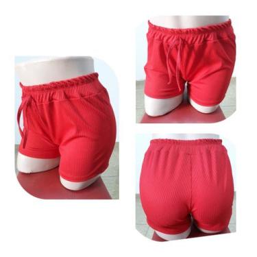 Imagem de Short Canelado Super Confortável - EMPÓRIO J, Vermelho, G