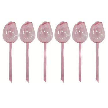 Imagem de Generic Conjunto de 6 peças de regadores automáticos para plantas, dispositivos de irrigação para vasos, globos de autoirrigação em formato de tulipa para