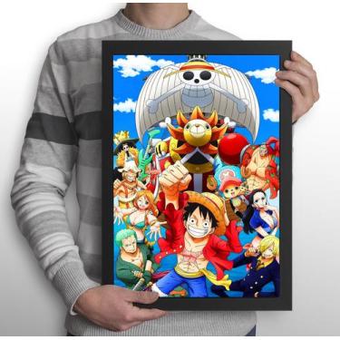 Imagem de Quadro Anime One Piece - Tripulação dos Piratas do Chapéu de Palha (Ta