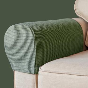 Imagem de BAHULA Capas de apoio de braço, tecido elástico, elastano, à prova d'água, capas antiderrapantes para poltronas, sofás, poltronas, poltronas, poltronas, poltronas, poltronas reclináveis, conjunto com