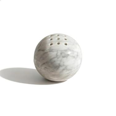 Imagem de Bola difusora de aroma de mármore branco natural, esfera de pedra porosa decorativa para óleos essenciais, 10,5 cm, decoração de casa moderna, off-white