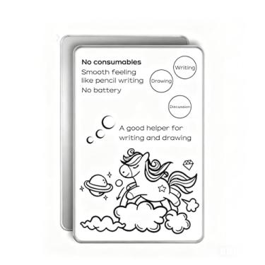 Imagem de Gugxiom Tablet de escrita LCD, blocos de desenho eletrônicos, bloco de notas digital magnético reutilizável com caneta, para crianças, escritório, memorando, casa, quadro branco