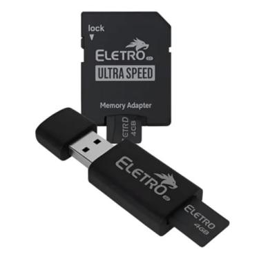 Imagem de Cartão de Memória 8GB Pen Drive 3 em 1 Classe 10 Alta Velocidade Leitura Gravação Compatível Celular Tablet PC Câmera Versátil Compacto Transferência Rápida - 8GB