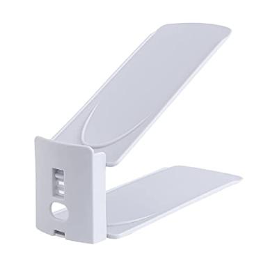 Imagem de HHHJQFAAT Suporte de sapato 6 peças de armazenamento ajustável suporte de sapato de camada dupla quarto economia de espaço casa dormitório artefato armazenamento sapato economia de espaço