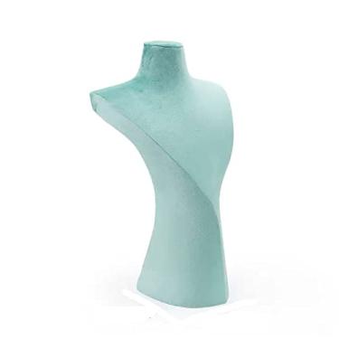Imagem de KHUTRW3D Organizador de joias elegante 3D colar de veludo modelo de exibição de joias suporte de busto para cômoda/prateleiras e showroom/feira, armazenamento de joias para meninas e mulheres suporte