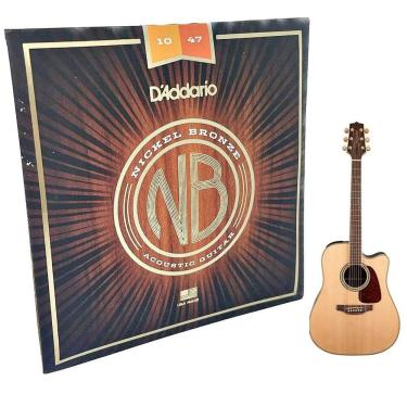 Imagem de Cordas Daddario Violão 010 Nickel Bronze Aço NB1047