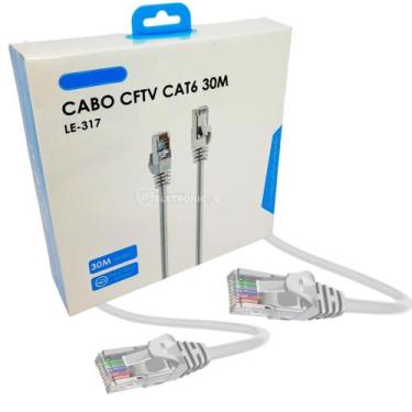 Imagem de Cabo de Rede RJ45 CFTV CAT6 Com Conector Banhado a Ouro LE311 LE312 LE