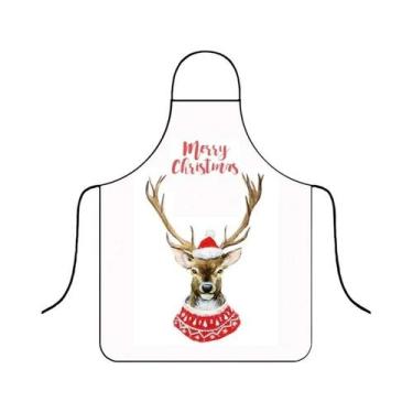 Imagem de Avental De Natal Impermeável Festivo, Divertido Para Cozinha E Decoraç