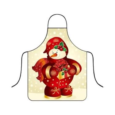 Imagem de Avental De Natal Impermeável Festivo, Divertido Para Cozinha E Decoraç