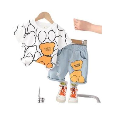 Imagem de Conjunto De Verão Para Bebês Meninas E Meninos 2 Peças Camiseta De Man