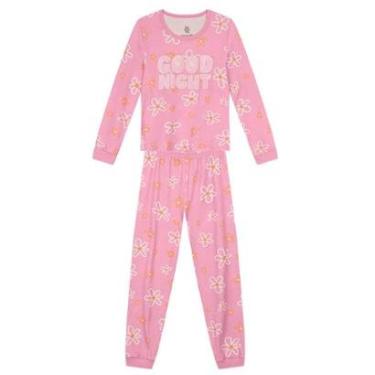 Imagem de Pijama Infantil Menina Brilha no Escuro Good Night Brandili-Feminino