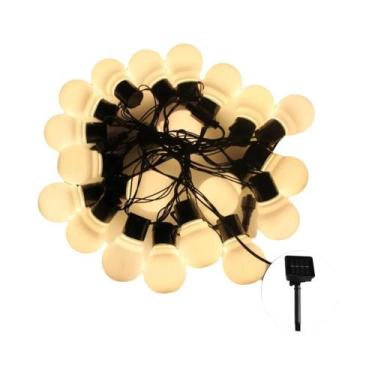 Imagem de Luzes De Cordão Solares Com Lâmpadas LED Em Forma De Globo De 5, 7 E 1