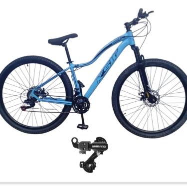 Imagem de Bicicleta Ksw Mwza Aro 29 Feminina 24v Index Mtb Cambio Traseiro Shimano Suspensão 80mm...