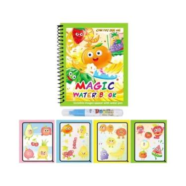 Imagem de Livro Mágico De Pintura Em Aquarela Para Crianças Com Caneta De Água R