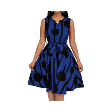 Imagem de Vestido feminino plus size - NONE, BR-G6, Azul