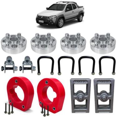 Imagem de Kit Lift PU Strada (até 2020) - Elevação com espaçador 32mm - Borfix