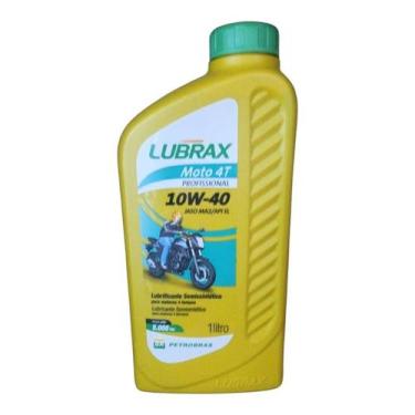 Imagem de Óleo Lubrax 10W40 Profissional Moto JASO MA2 API SL 1 Litro.