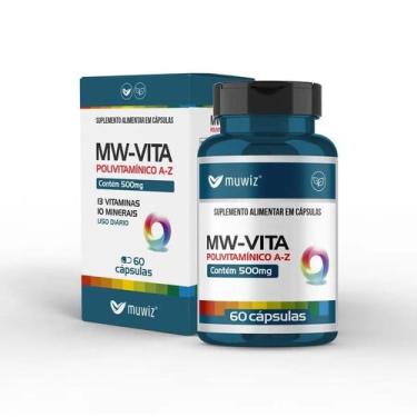 Imagem de Suplemento Alimentar MW VITA Polivitamínico Muwiz 500mg 60 Cápsulas co