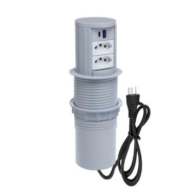Imagem de Torre Multiplug Automático 2 Tomadas 20A 2 USB 9.0A com indução - CONN