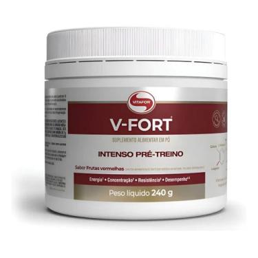 Imagem de V-FORT Intenso Pré Treino Vitafor 240g Frutas Vermelhas Sabor:Frutas V