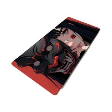 Imagem de Mouse Pad XXL Com Estampa De Máscara De Diabo Oni Em Preto E Branco, T