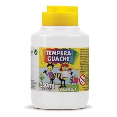 Imagem de Tinta TEMPERA GUACHE Acrilex - 250ml - BRANCO - 02025519