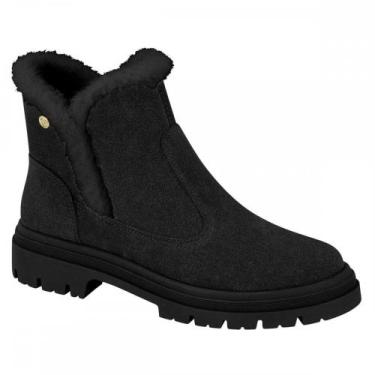 Imagem de Bota Moleca 5344308 Coturno Tratorado Feminino, Preto, 38