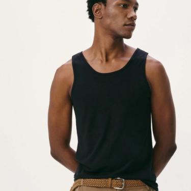 Imagem de Regata Original Hering Básica Slim Masculina 0199, Preto, XXG