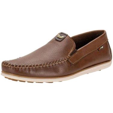 Imagem de Mocassim Masculino Couro Estilo Maciez Fácil Calce Pegada, Pinhao, 41