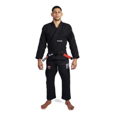 Imagem de Kimono Jiu Jitsu Koral Classic 3 Preto Masculino, A0