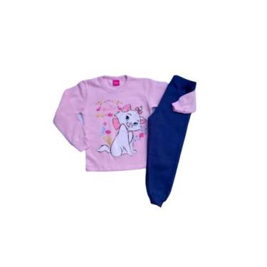 Imagem de Conjunto Moletom Menina Infantil Bebê Criança Personagens Inverno - be