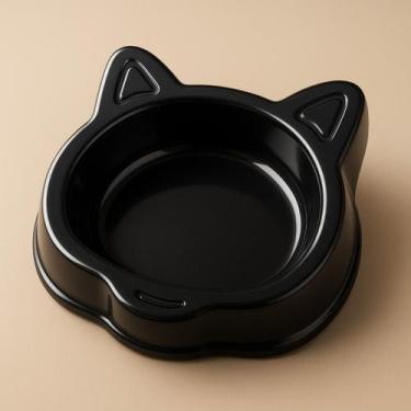 Imagem de 2 Tigela Comedouro Bebedouro Pet Gato Carinha de Gato FaceCat 130ml Ra