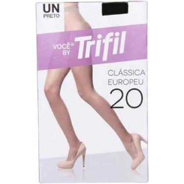 Imagem de Meia Calça Trifil Clássica Europeu 20 Cor Preto Tam G