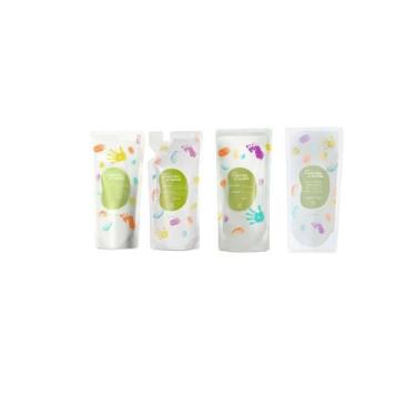 Imagem de kit de refil Mamãe e bebê shampoo + condicicionador + sabonete liquido