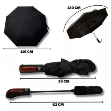Imagem de Guarda Chuva Automático Grande Reforçado Prático 120 Cm Mais Capa - Jo