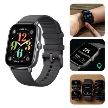 Imagem de Smartwatch Amazfit Gts 4 1.75 Caixa Infinite Black, Preto