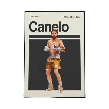 Imagem de Pôster De Boxe Canelo Alvarez, Impressão Em Tela, Minimalista, Moderno