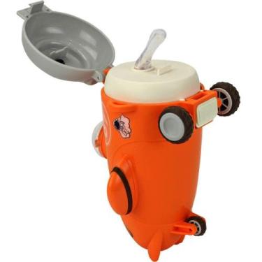 Imagem de Garrafa infantil aviaozinho 550ml bbr, Laranja, UN