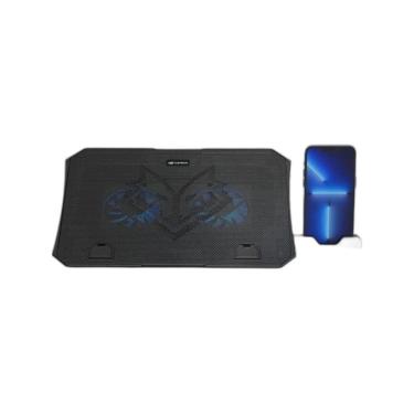 Imagem de Suporte para Notebook NBC-40BK com Refrigeração e Ajuste de Altura 5 Níveis Preto C3tech