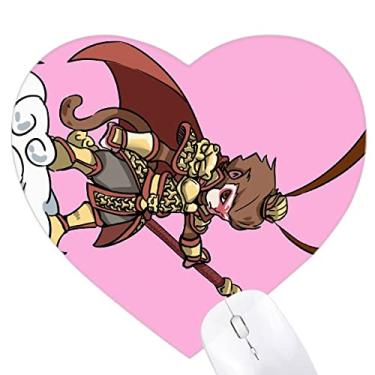 Imagem de Mouse pad de borracha com notas de viagem Monkey King Tapete de mesa