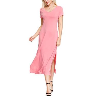 Imagem de INK+IVY Vestidos femininos de pijama, Vermelho, PP