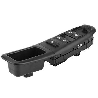 Imagem de Interruptor do vidro elétrico principal, interruptor do elevador do vidro para o lado esquerdo do motorista automotivo interruptor de controle do vidro principal para 406 1995-2004