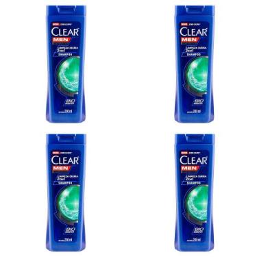 Imagem de Kit 4 Und Shampoo Clear Anticaspa Limpeza Diária 200ml